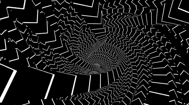 animated gif of a fractal tunnel