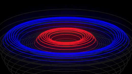 Animation of black hole formation.