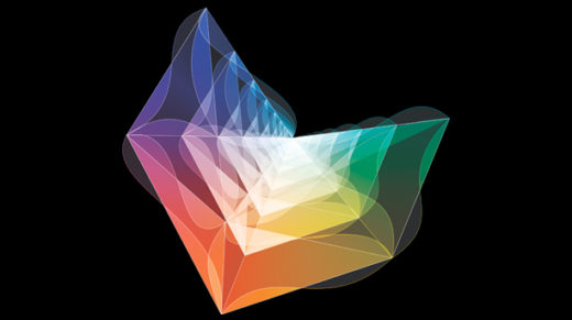 Illustration of an amplituhedron.