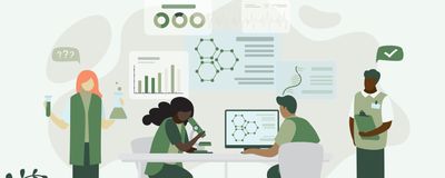 Illustration of a green lab