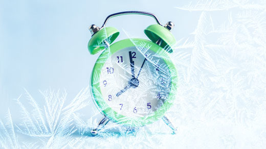 Frozen clock photo