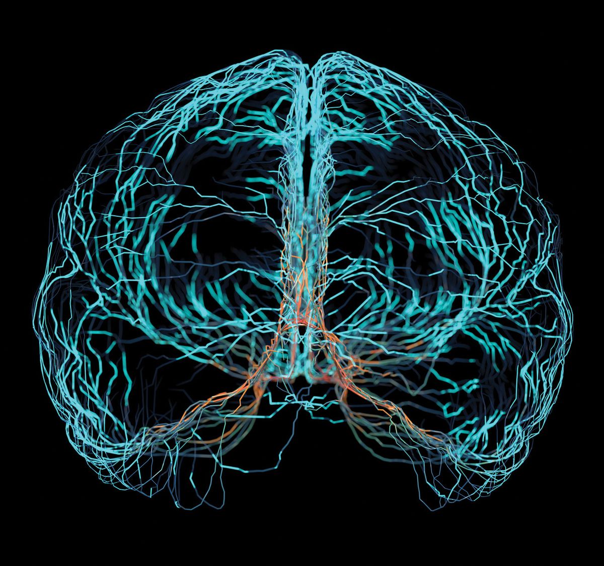 Brain nerve electric signal simulation