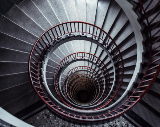 Image of spiral staircase.