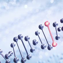 Human DNA stock photo